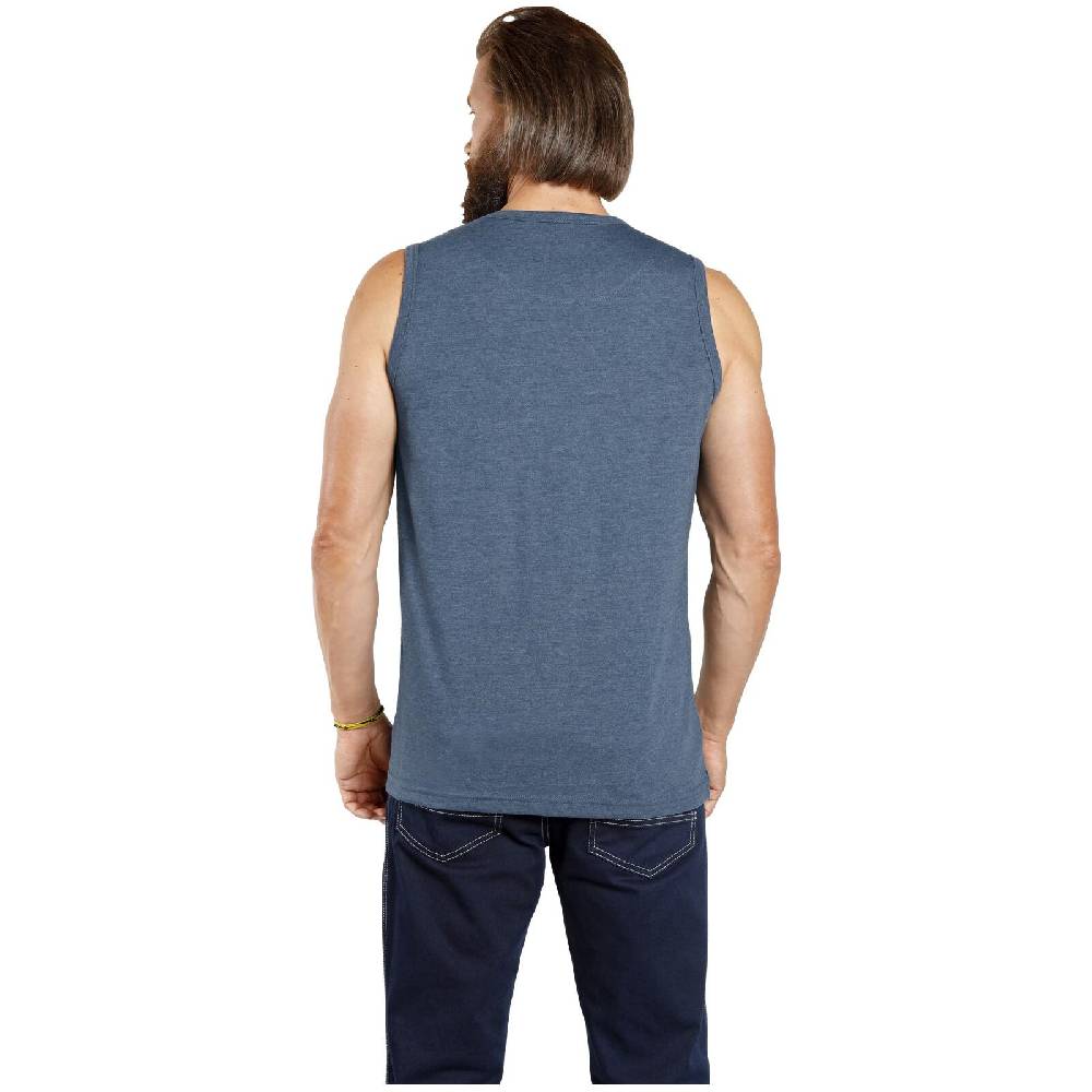 Jan Vanderstorm Doppelpack Tanktop PORO blau grau Versandkostenfrei