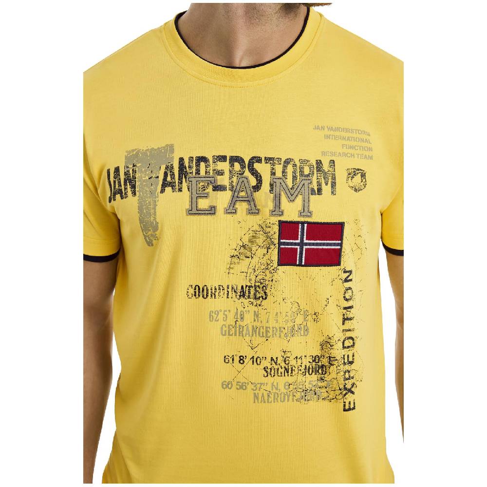 Jan Vanderstorm T-Shirt SÖLVE gelb Preisnachlass