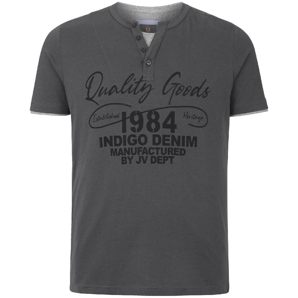 Jan Vanderstorm T-Shirt NANTE grau Valentinstagsangebot