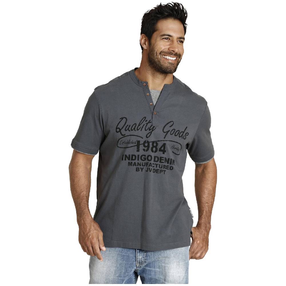 Jan Vanderstorm T-Shirt NANTE grau Valentinstagsangebot