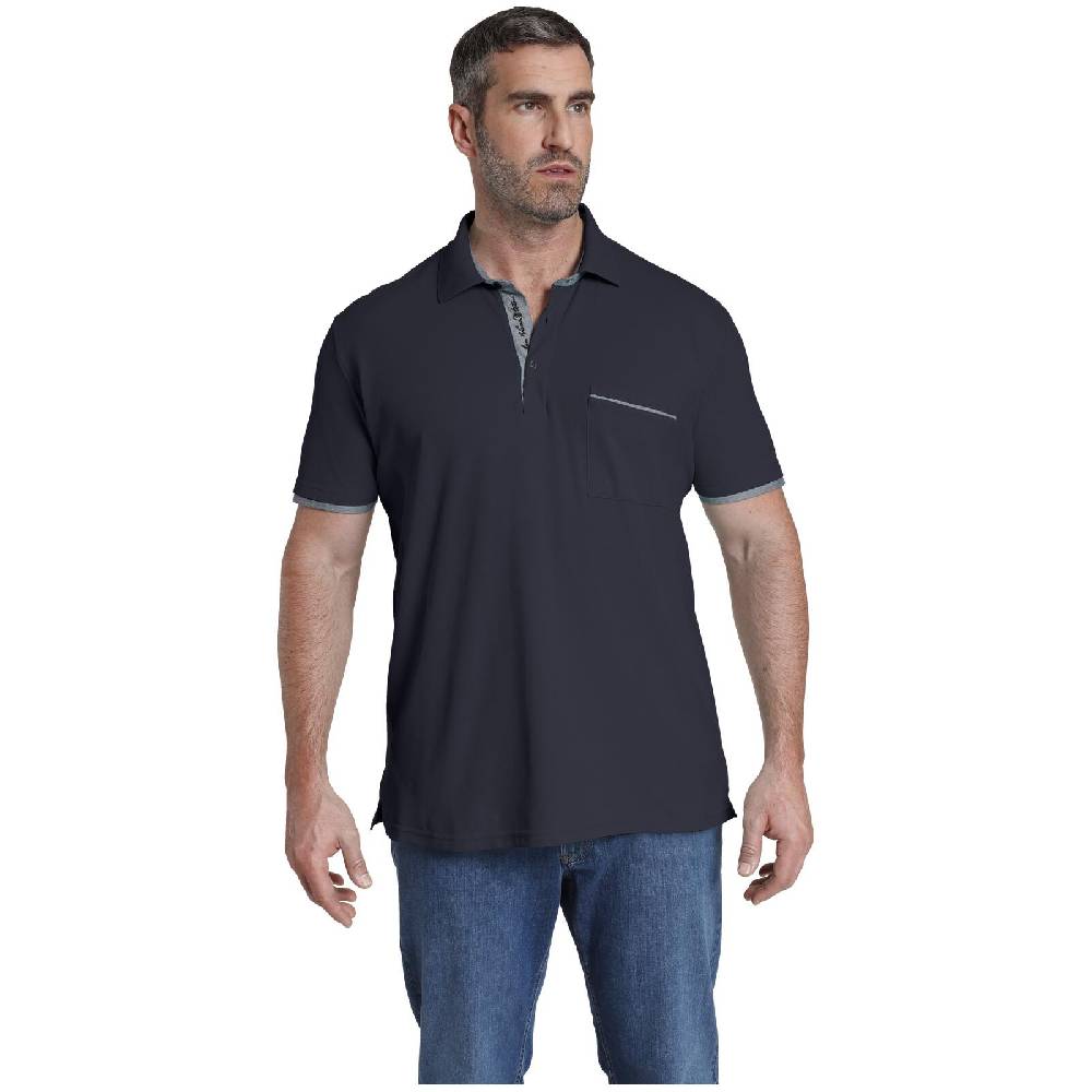 Jan Vanderstorm Poloshirt MELKER dunkelblau Top Angebot