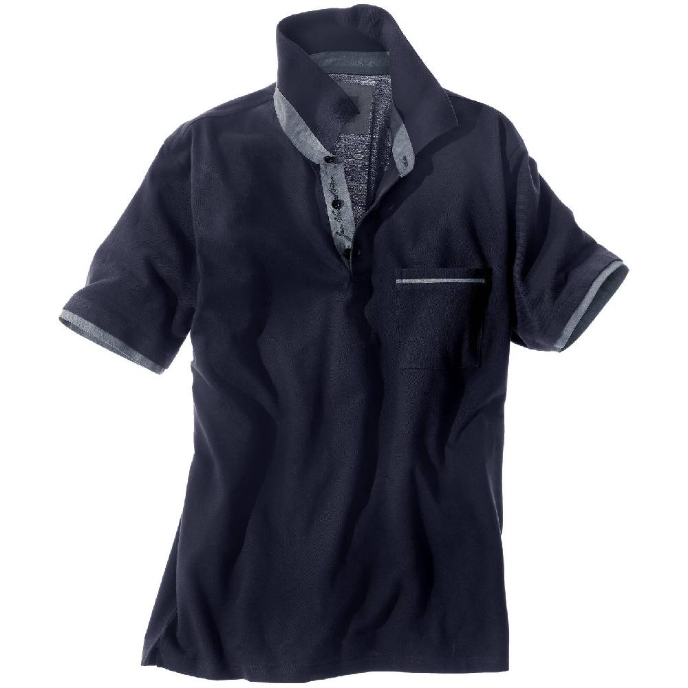 Jan Vanderstorm Poloshirt MELKER dunkelblau Top Angebot