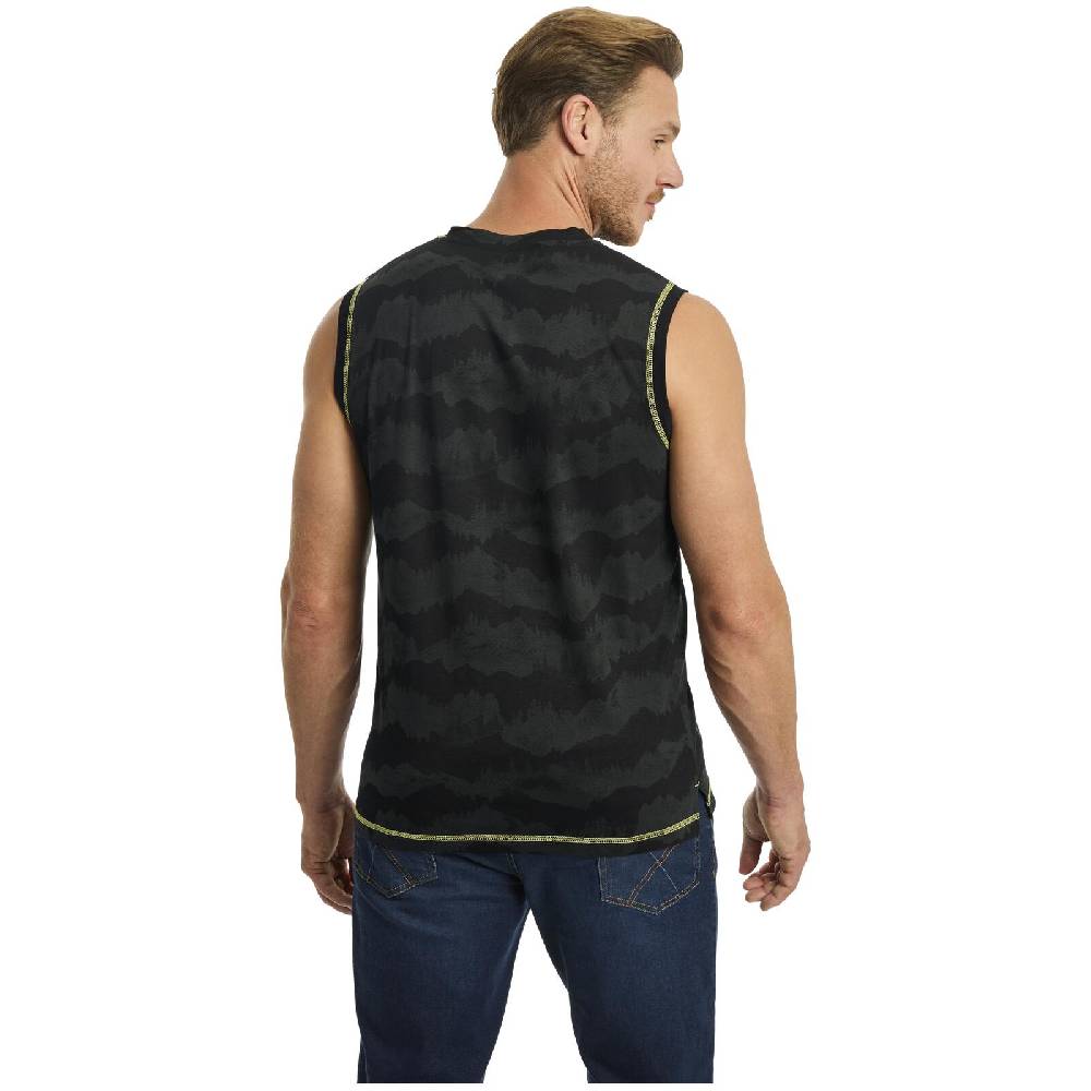 Jan Vanderstorm Tanktop FAFNER schwarz gemustert Online Outlet