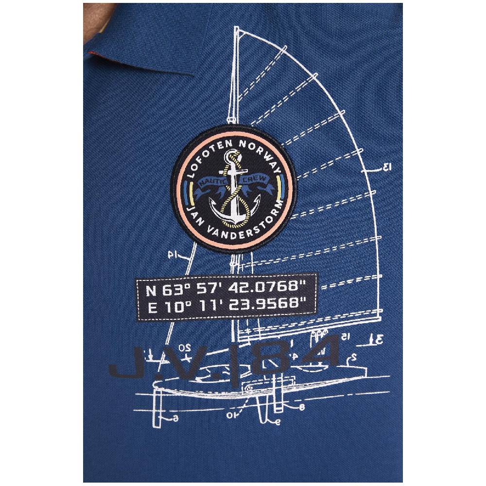 Jan Vanderstorm Poloshirt NICCO royal blau Neuheiten