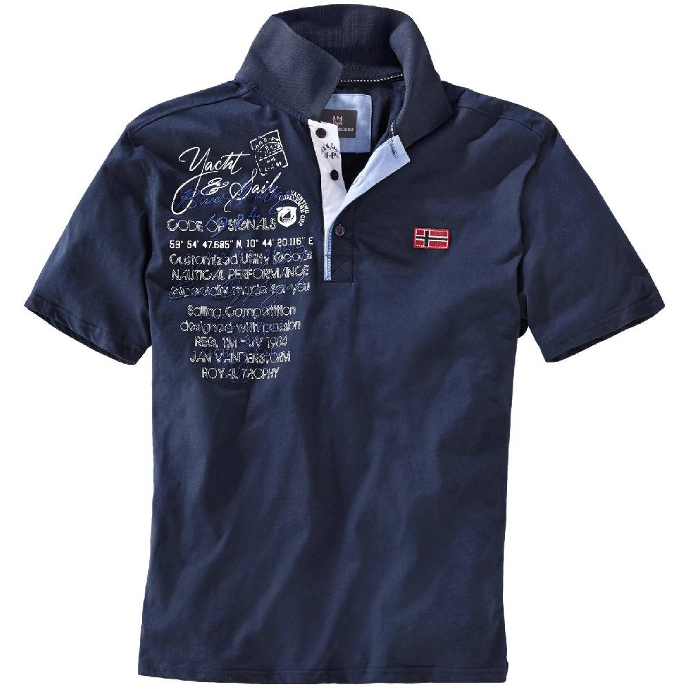 Jan Vanderstorm Poloshirt JANO dunkelblau Räumungsverkauf