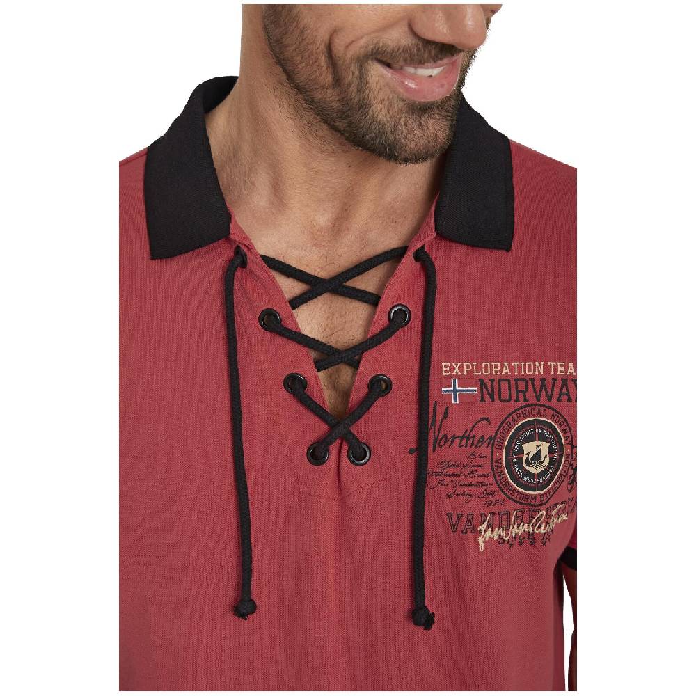 Jan Vanderstorm Doppelpack Poloshirt ELJAR beige hellrot Sonderangebote