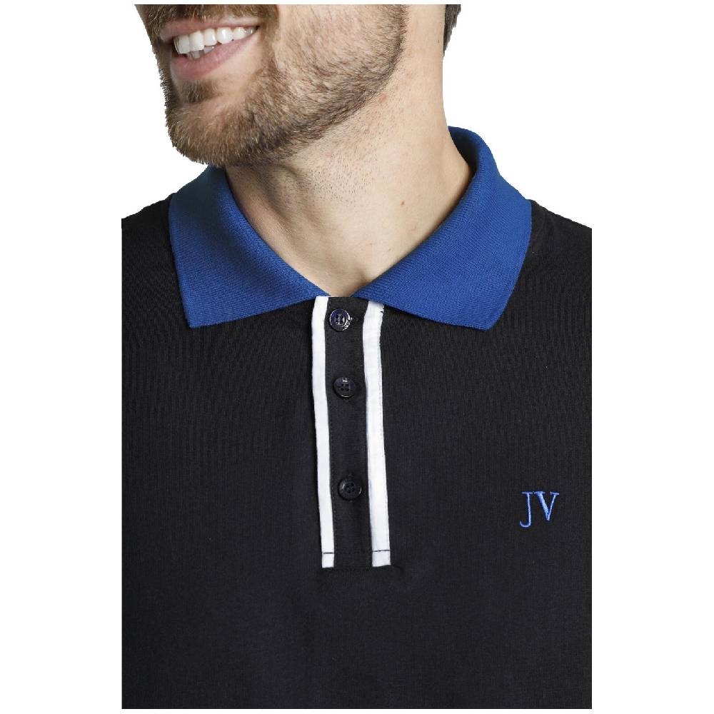 Jan Vanderstorm Poloshirt ISFRIED schwarz Tiefpreis