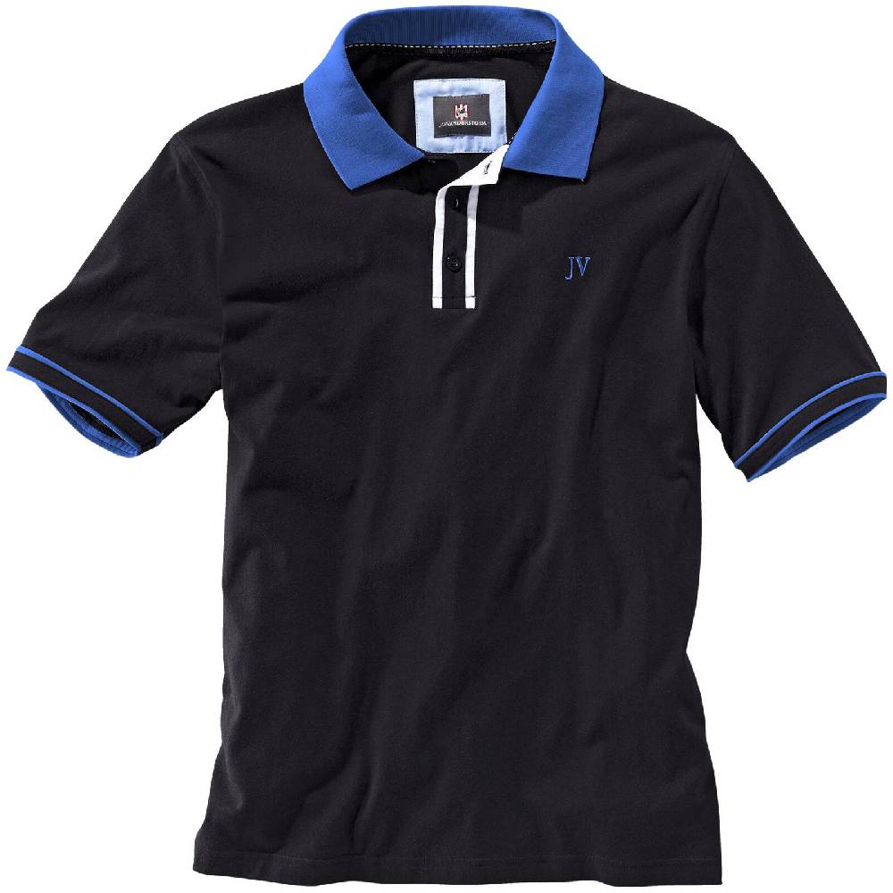 Jan Vanderstorm Poloshirt ISFRIED schwarz Tiefpreis
