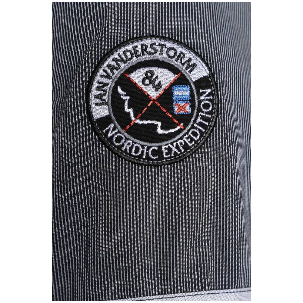 Jan Vanderstorm Hemd AABEL schwarz gestreift Wochenangebot