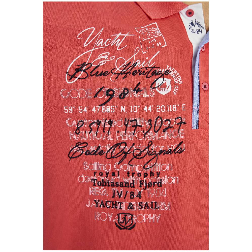 Jan Vanderstorm Poloshirt JANO dunkelorange Bis zu 65% Rabatt