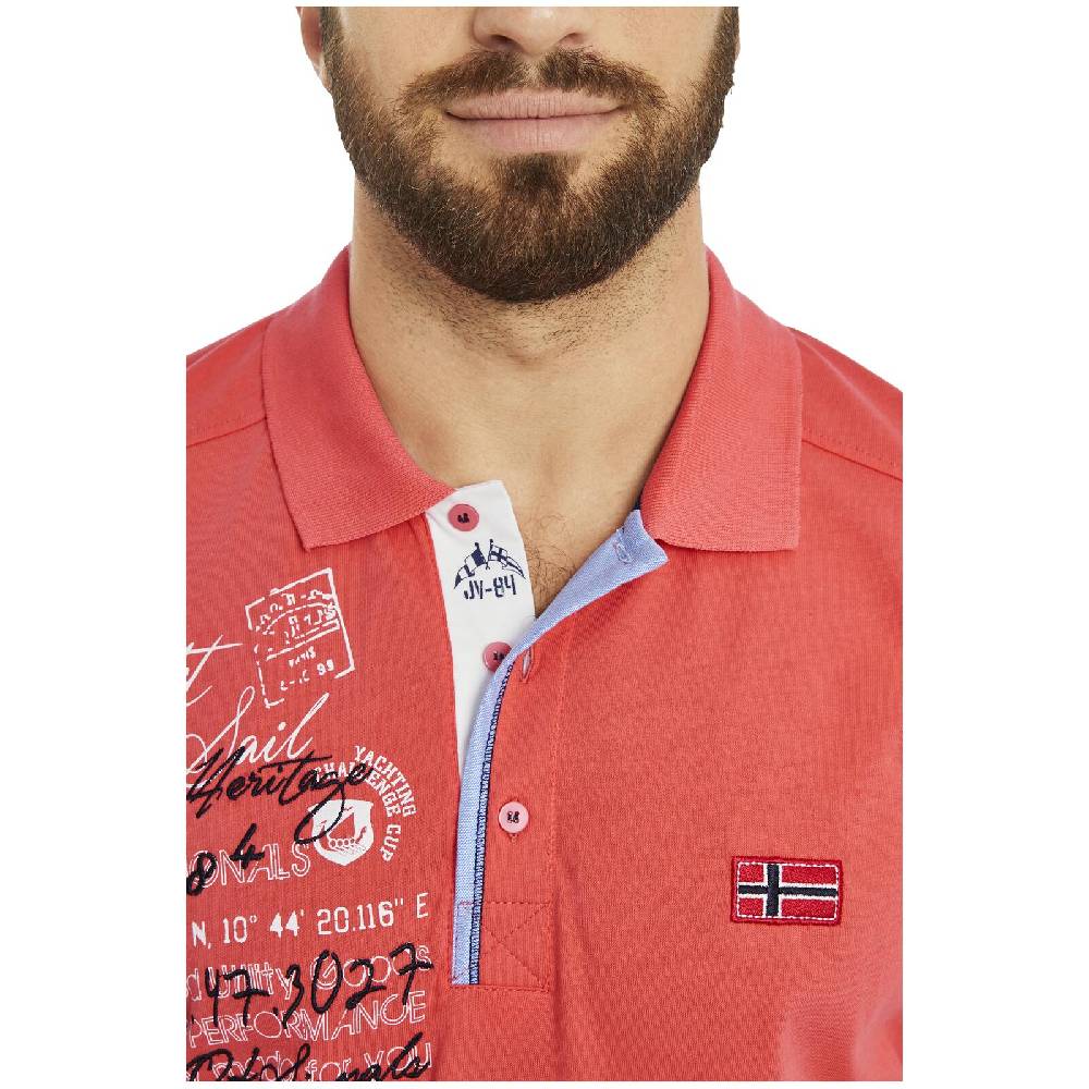 Jan Vanderstorm Poloshirt JANO dunkelorange Bis zu 65% Rabatt