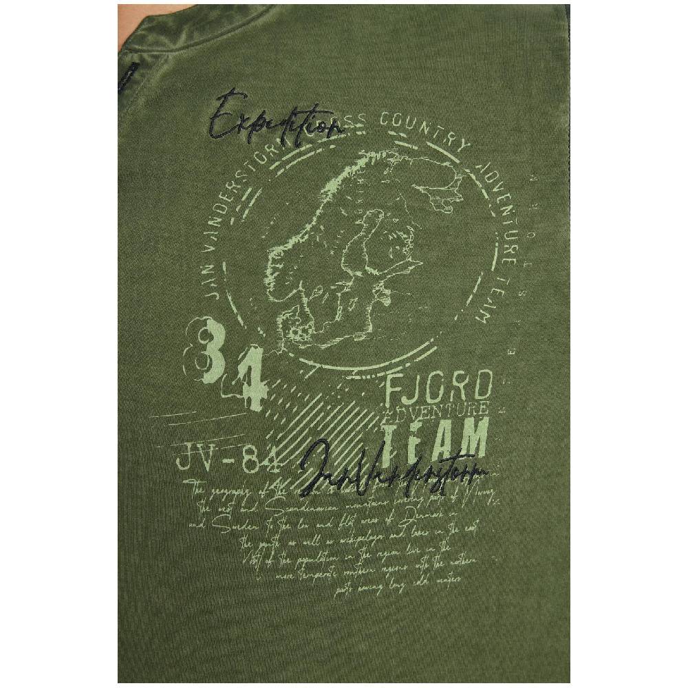 Jan Vanderstorm T-Shirt GODBERT oliv Vierteljährliche Förderung