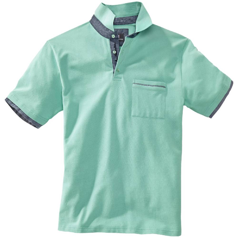 Jan Vanderstorm Poloshirt MELKER türkis Discount Store für neue Produkte