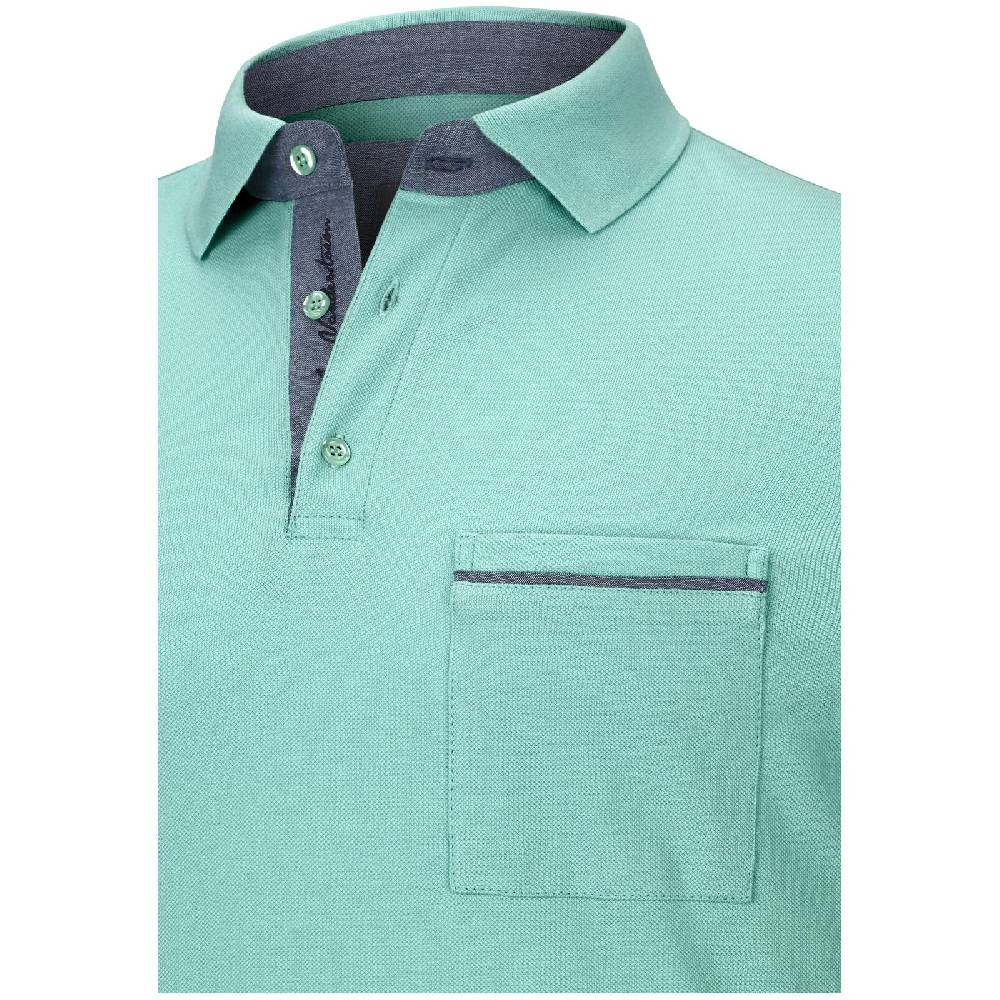 Jan Vanderstorm Poloshirt MELKER türkis Discount Store für neue Produkte