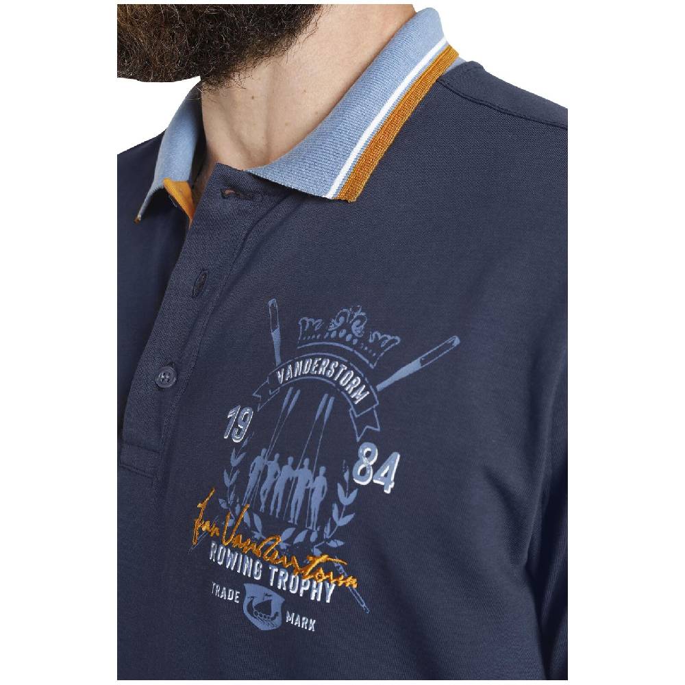 Jan Vanderstorm Poloshirt ORVAR dunkelblau Clearance-Verkauf