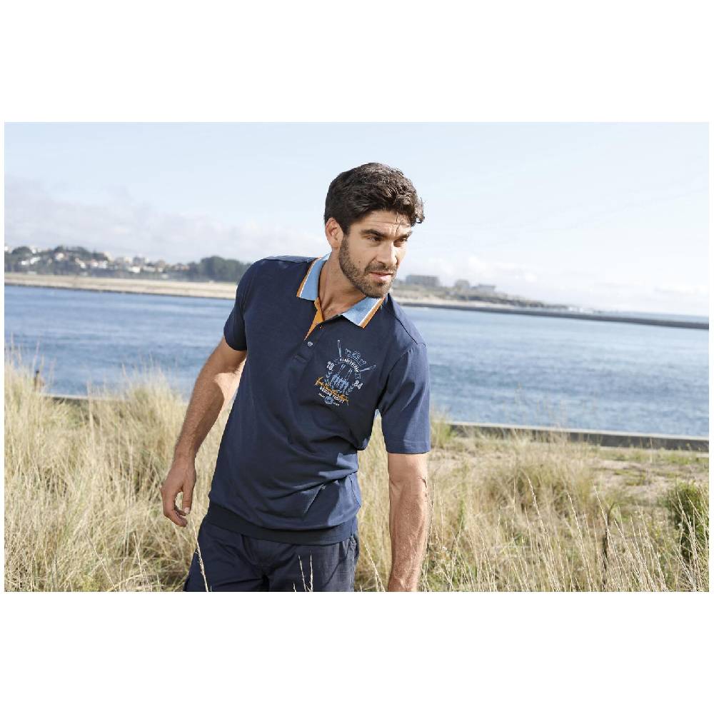 Jan Vanderstorm Poloshirt ORVAR dunkelblau Clearance-Verkauf
