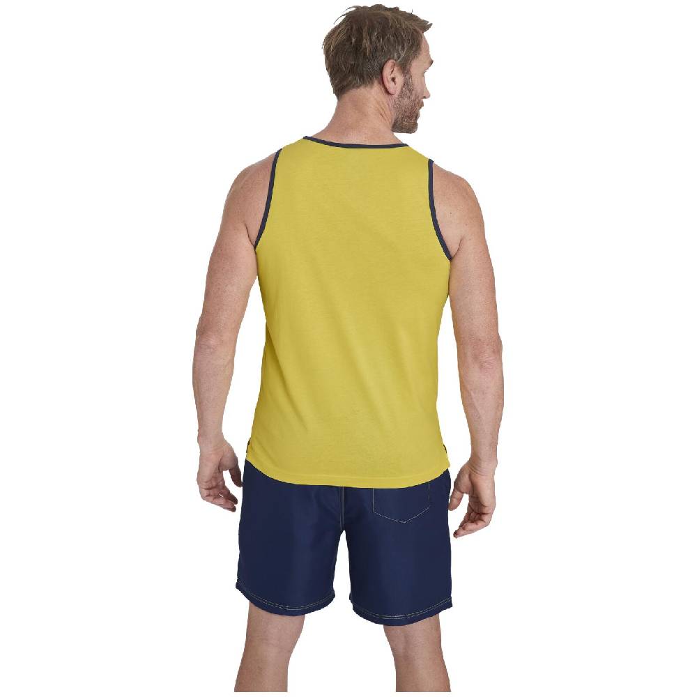 Jan Vanderstorm Doppelpack Tanktop SAKARI gelb mint Fabrikladen
