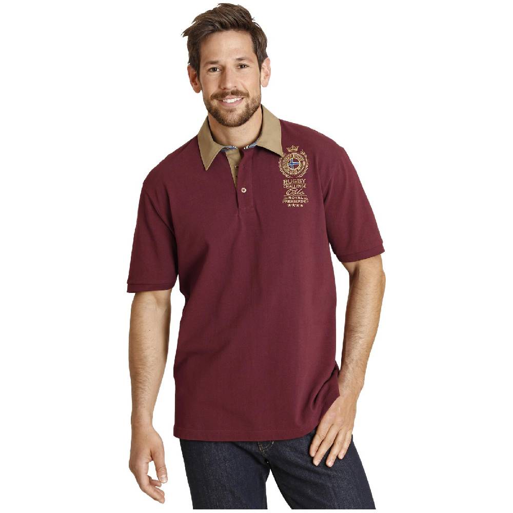 Jan Vanderstorm Poloshirt JOAKIM dunkelrot 50% Rabatt für begrenzte Zeit