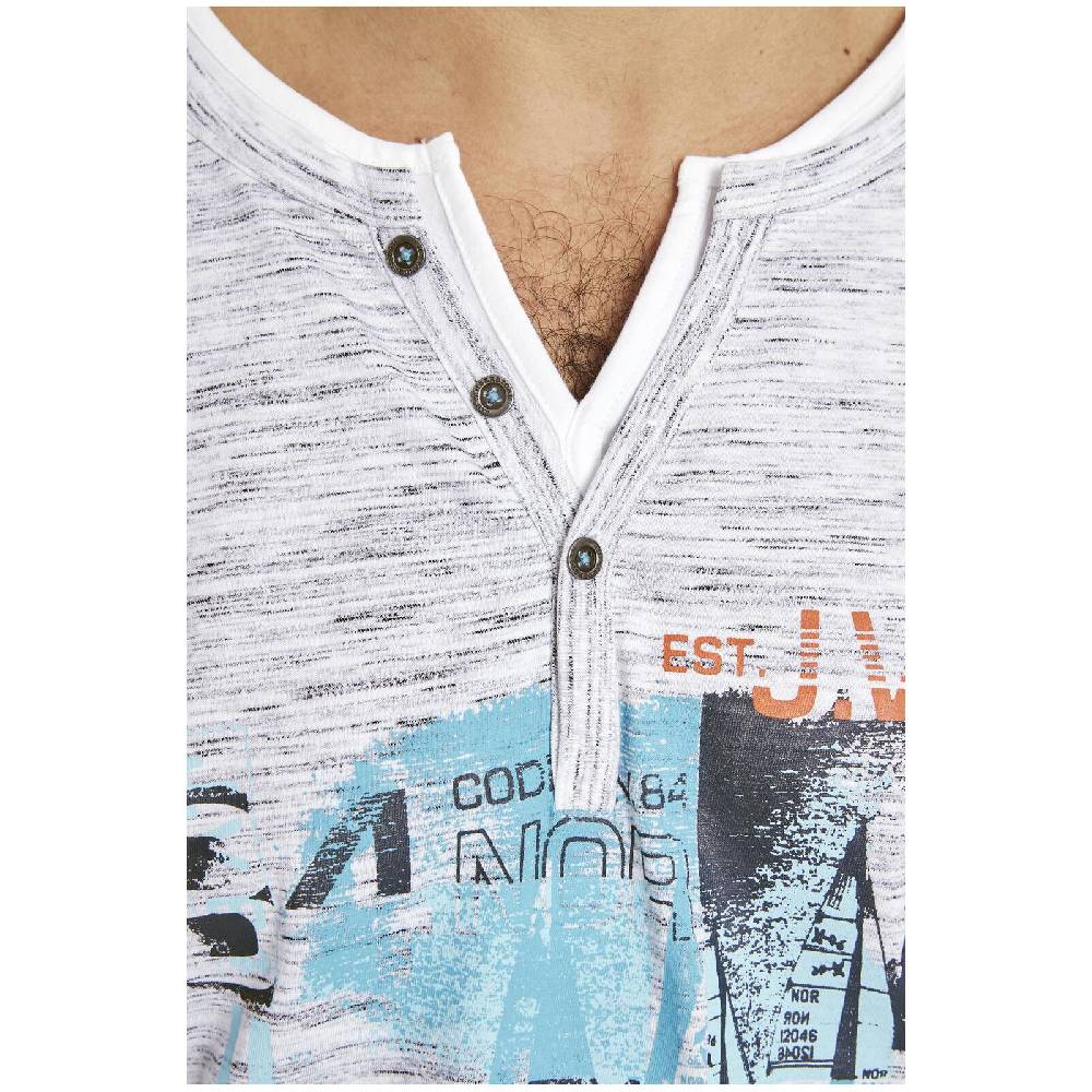 Jan Vanderstorm T-Shirt BALTFRIED hellgrau melange Angebote