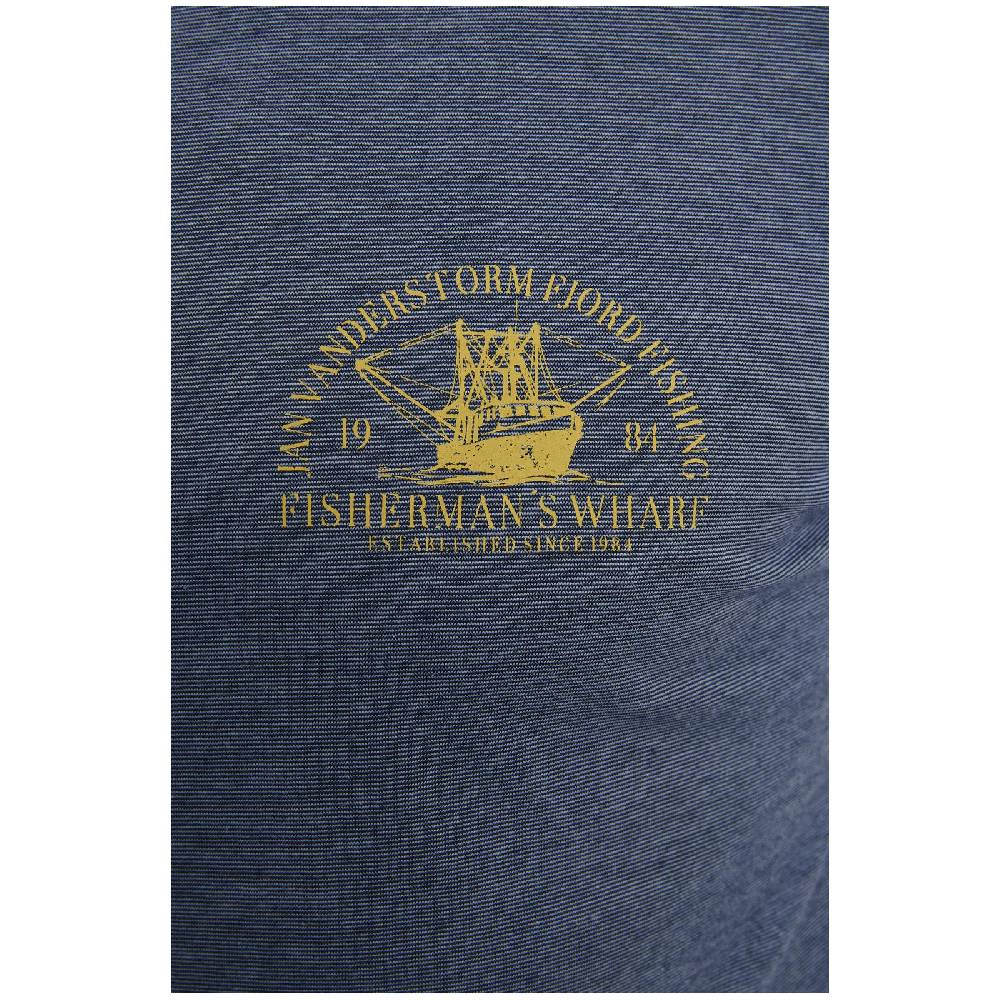 Jan Vanderstorm T-Shirt BERNULF blau melange im Angebot
