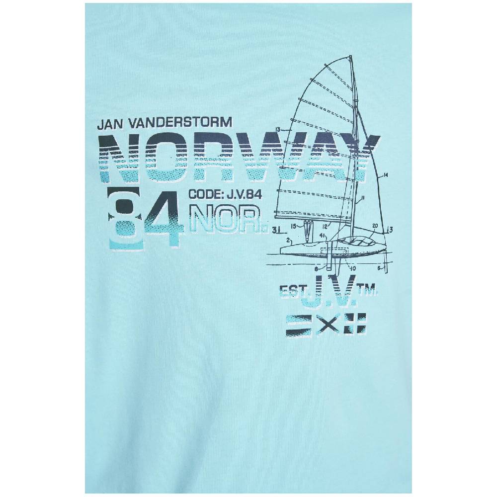 Jan Vanderstorm T-Shirt EILI türkis Schlussverkauf