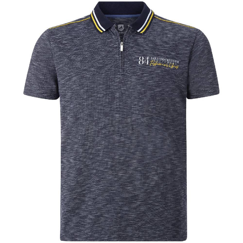 Jan Vanderstorm Poloshirt IBENHARD dunkelblau melange Günstiger Verkauf