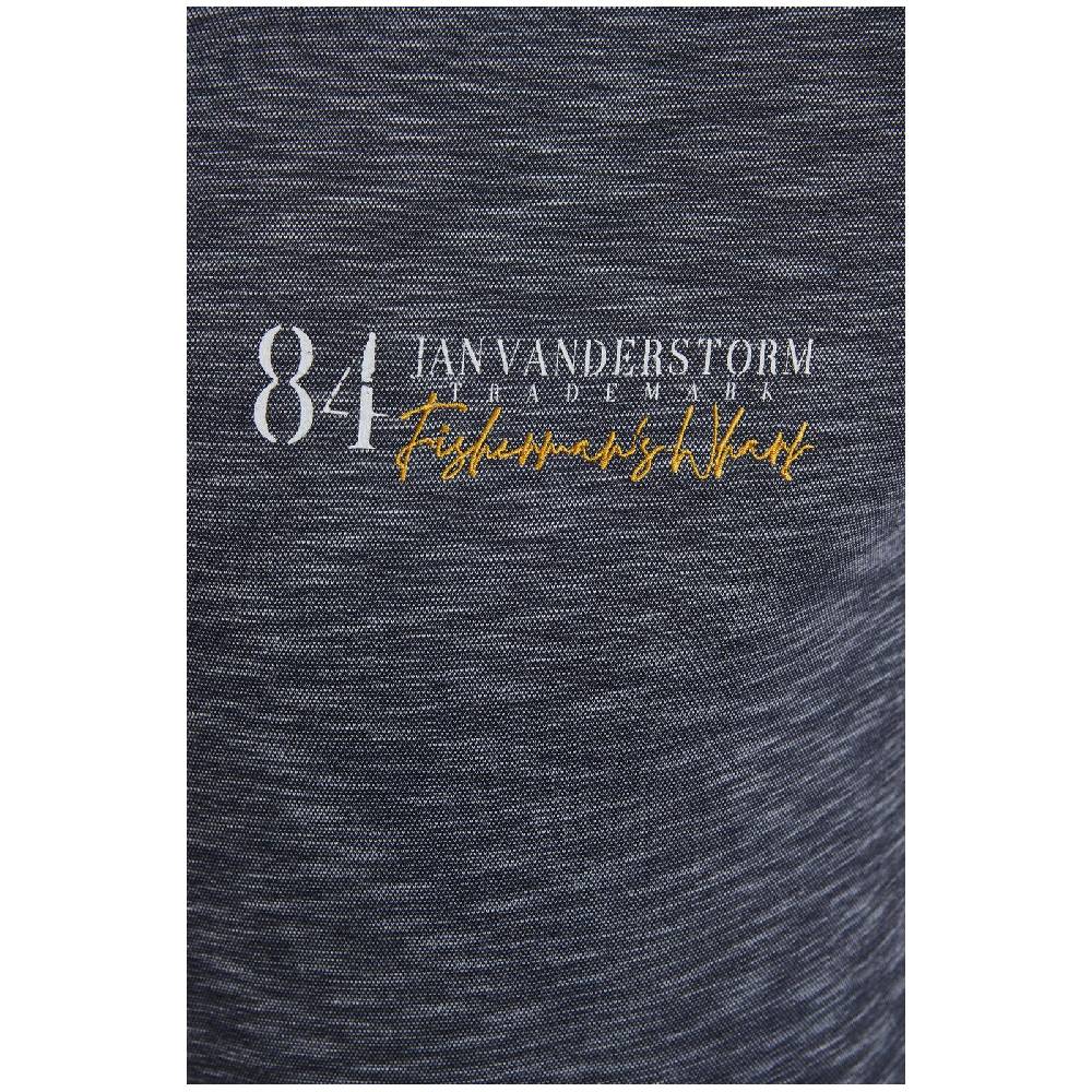Jan Vanderstorm Poloshirt IBENHARD dunkelblau melange Günstiger Verkauf