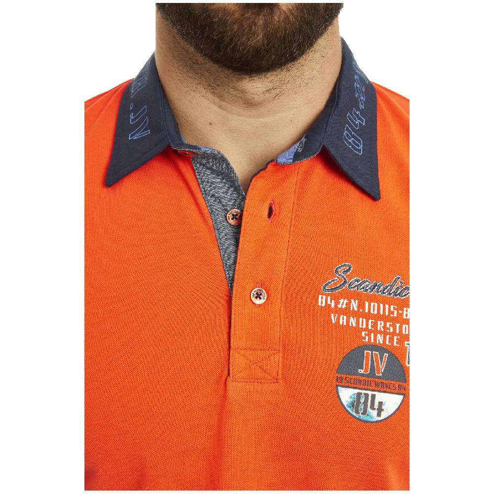 Jan Vanderstorm Poloshirt KODEWIN orange Meist gekauft