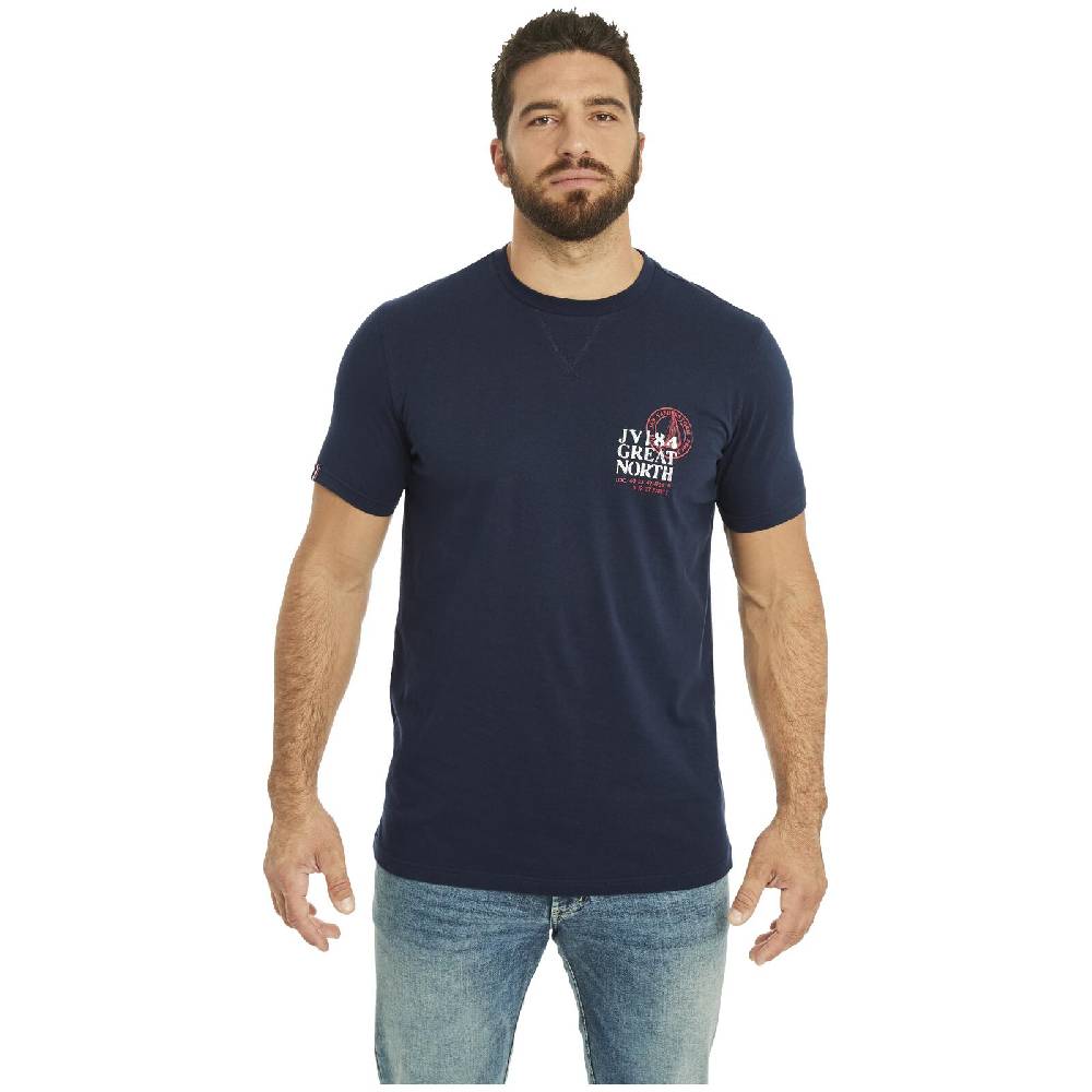 Jan Vanderstorm Doppelpack T-Shirt ADEKE weiß dunkelblau Rabatt
