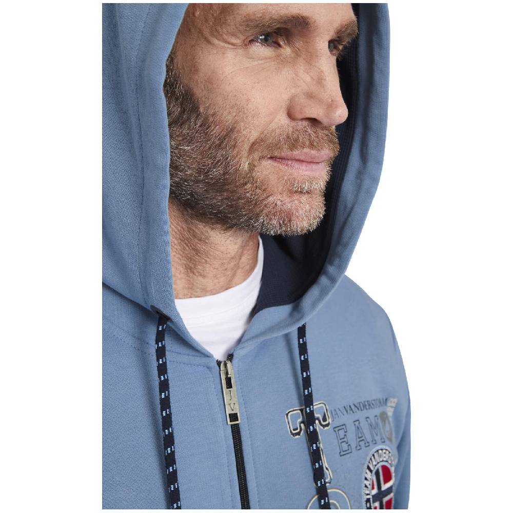 Jan Vanderstorm Sweatjacke HOLVAST blau Exklusivangebot