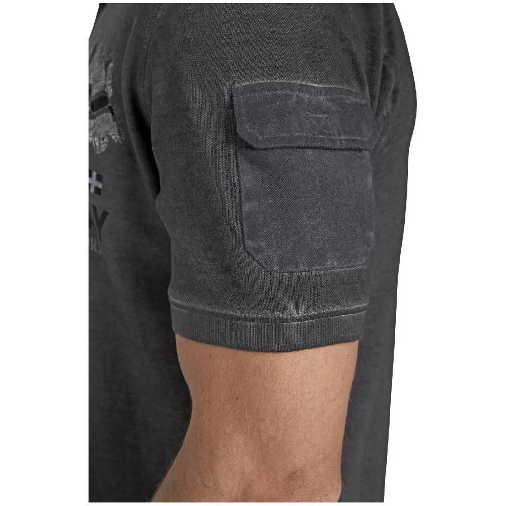 Jan Vanderstorm Poloshirt ALSING dunkelgrau Preisnachlass