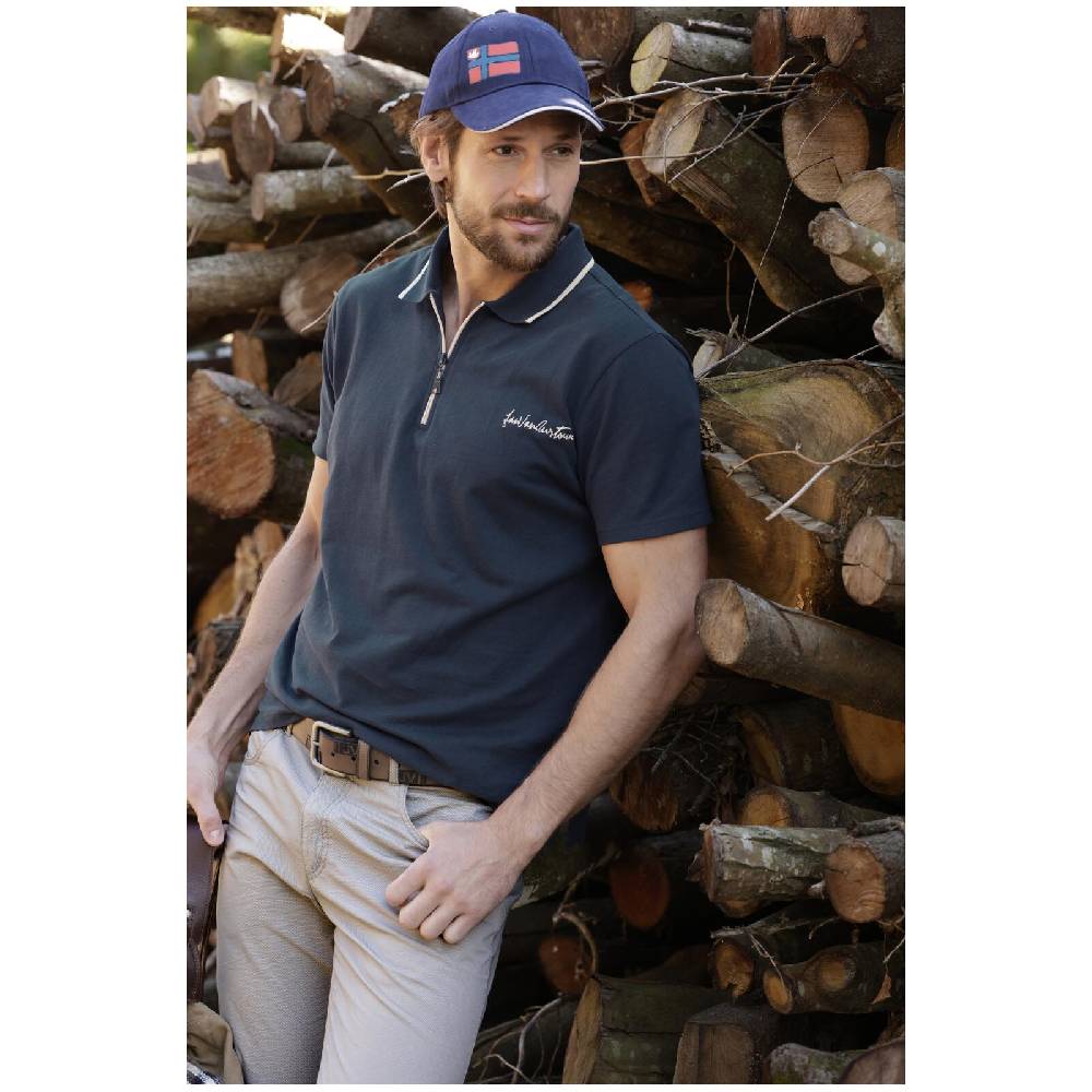 Jan Vanderstorm Poloshirt JOHAR dunkelblau Weihnachtsangebot