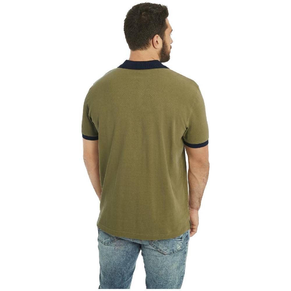 Jan Vanderstorm Doppelpack Poloshirt ELJAR wollweiß oliv Osterangebot