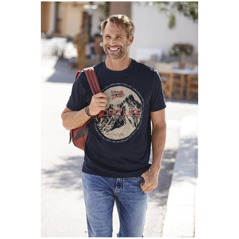 Jan Vanderstorm T-Shirt BENYAMIN dunkelblau Muttertagsangebot