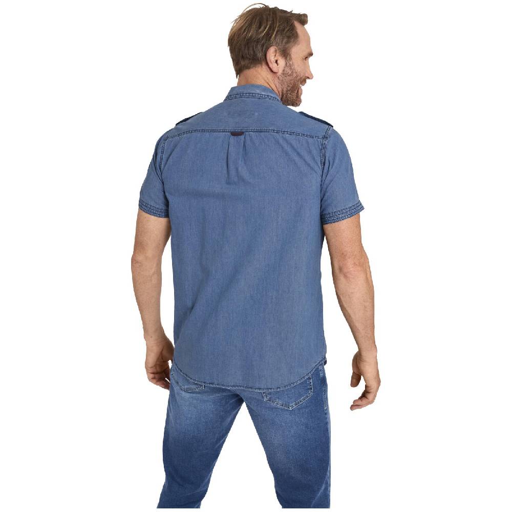 Jan Vanderstorm Jeanshemd LORENSIUS blau Vatertagsangebot