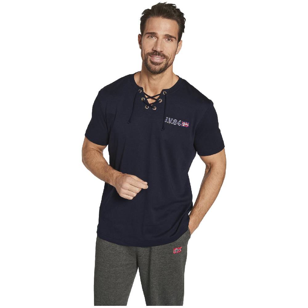 Jan Vanderstorm Doppelpack T-Shirt MAYKO dunkelblau royal blau Valentinstagsangebot