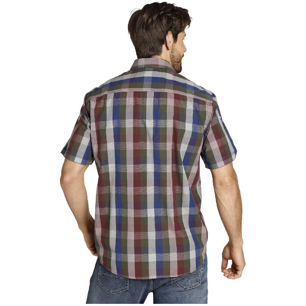 Jan Vanderstorm Kurzarmhemd REEDO rot blau kariert Top Angebot