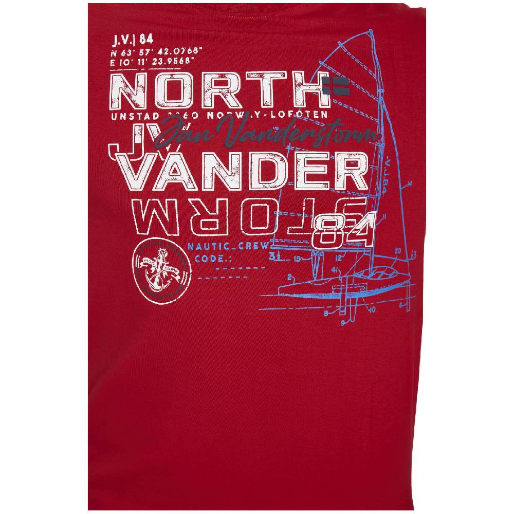 Jan Vanderstorm T-Shirt FRIMANN rot Sonderangebote