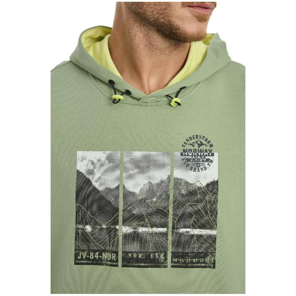 Jan Vanderstorm Sweatshirt JIRI grün Günstiger Verkauf