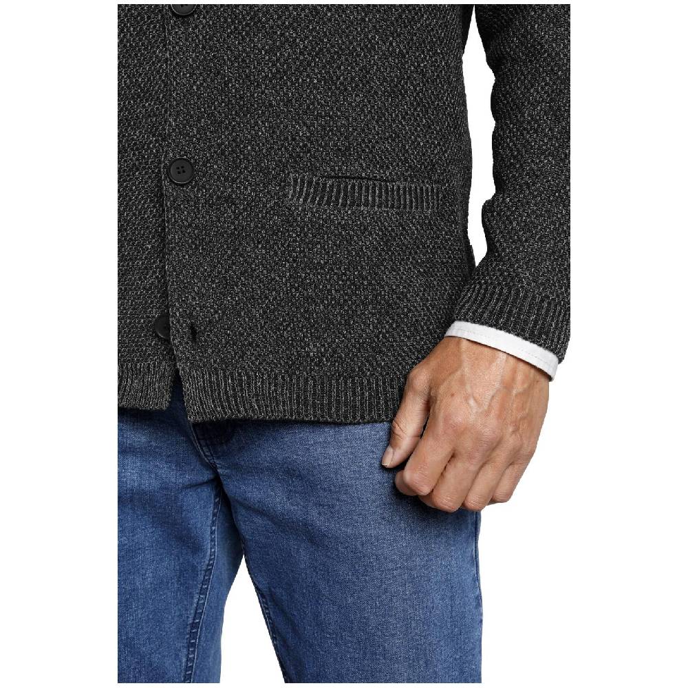 Jan Vanderstorm Strickjacke ASGER dunkelgrau Limitierter Zeitrabatt