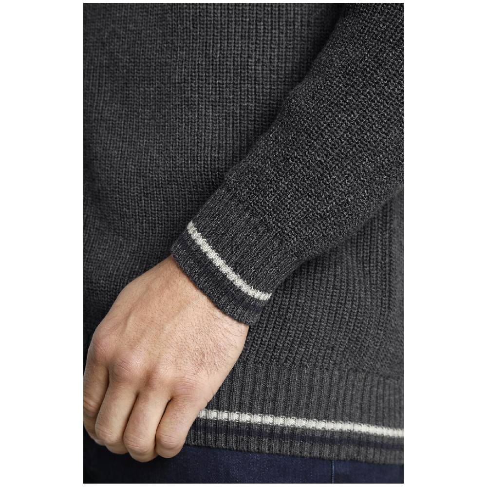 Jan Vanderstorm Strickjacke ANVE dunkelgrau Fabrik Onlineshop