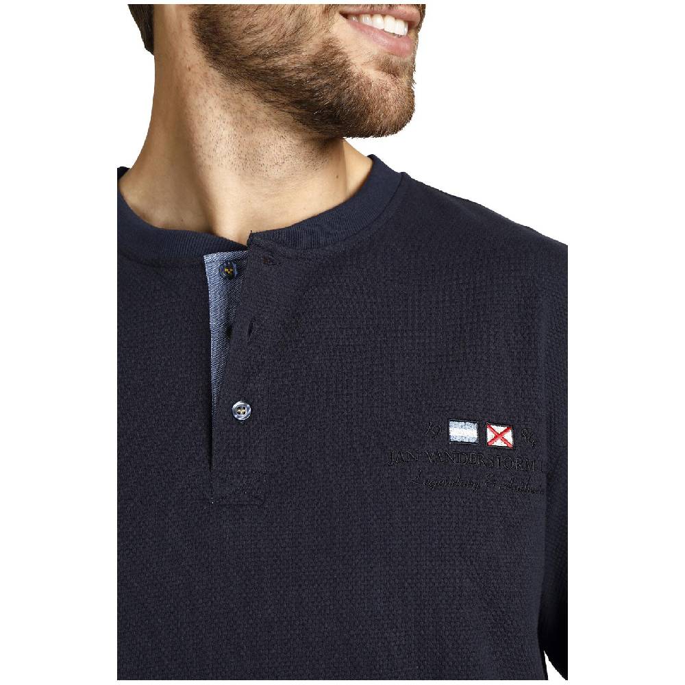 Jan Vanderstorm Sweatshirt VILJAR dunkelblau Fabrikpreis
