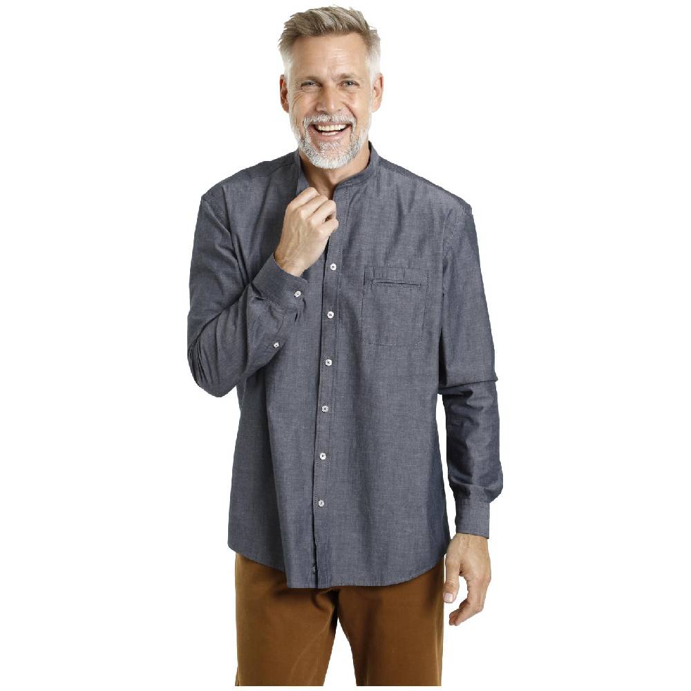 Jan Vanderstorm Doppelpack Hemd HEIMIR weiß blau Sonderangebot