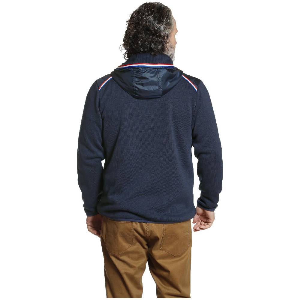 Jan Vanderstorm Strickfleecejacke STELLAN dunkelblau Rabatt