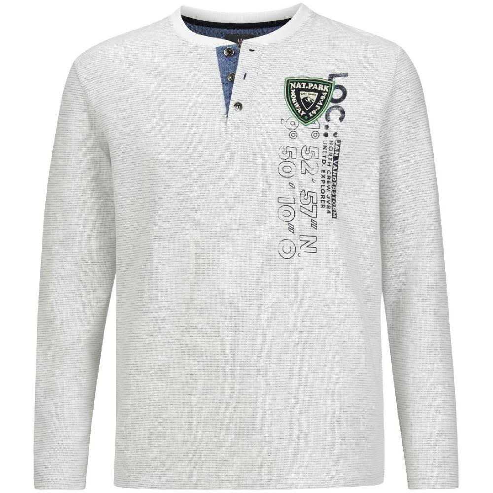 Jan Vanderstorm Sweatshirt REGINALD wollweiß melange Versandkostenfrei