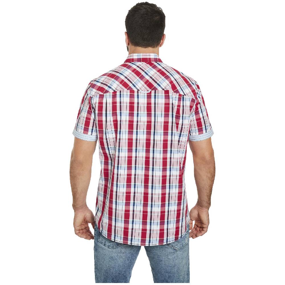 Jan Vanderstorm Kurzarmhemd WENTZEL rot kariert Flash Sale