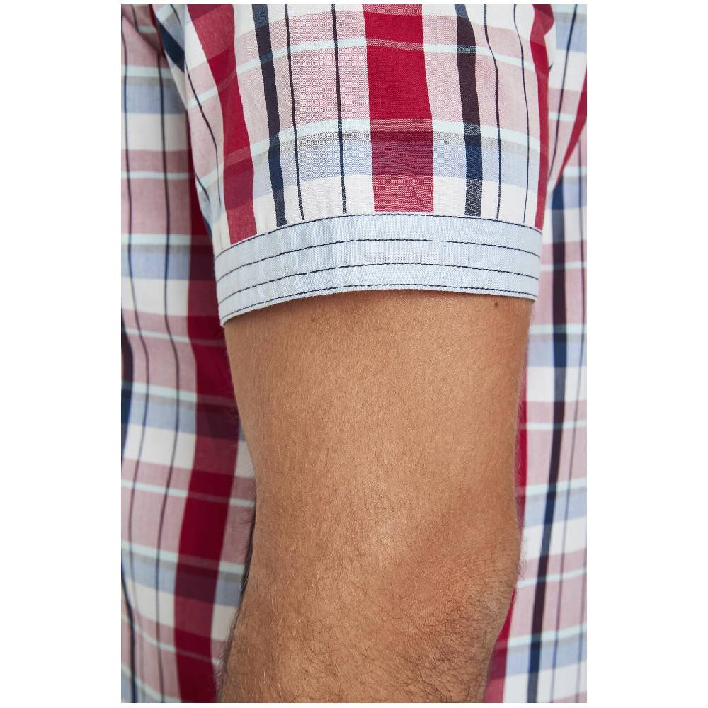 Jan Vanderstorm Kurzarmhemd WENTZEL rot kariert Flash Sale