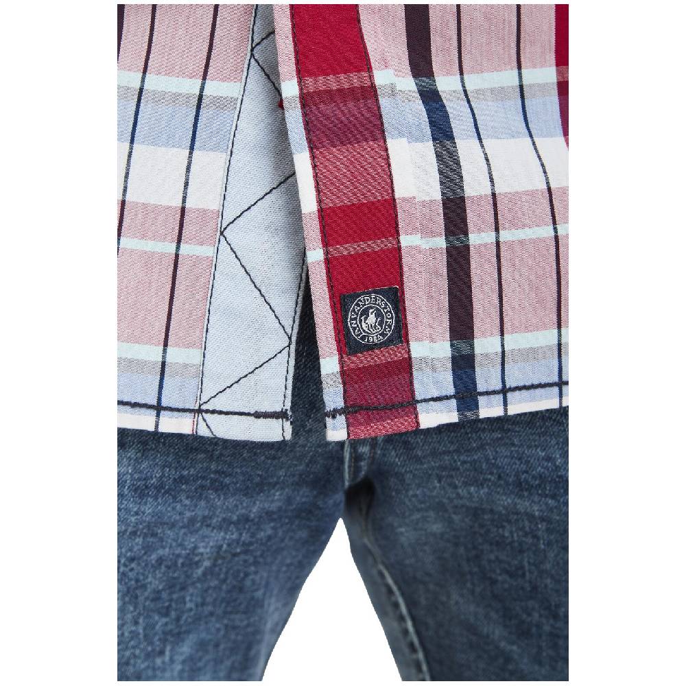 Jan Vanderstorm Kurzarmhemd WENTZEL rot kariert Flash Sale