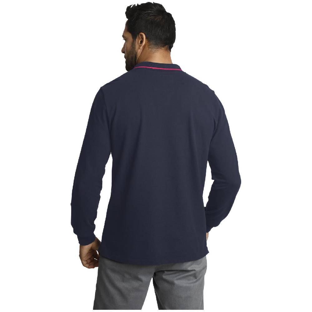 Jan Vanderstorm Langarm-Poloshirt ELLIS dunkelblau Begrenztes Angebot