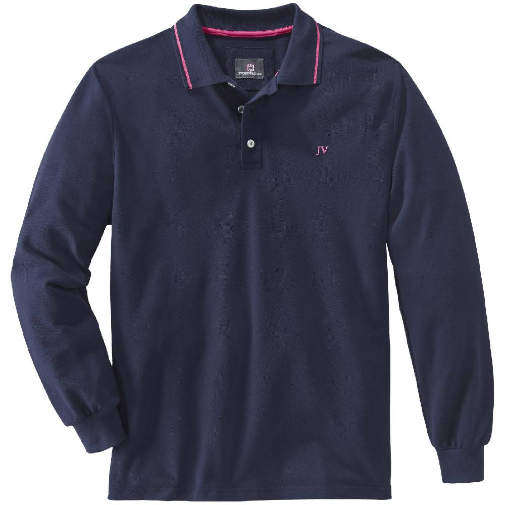 Jan Vanderstorm Langarm-Poloshirt ELLIS dunkelblau Begrenztes Angebot